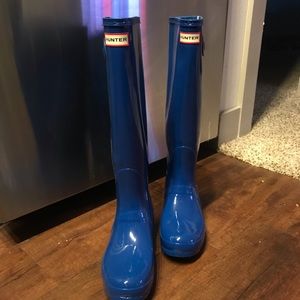 Blue Hunter Rain Boots